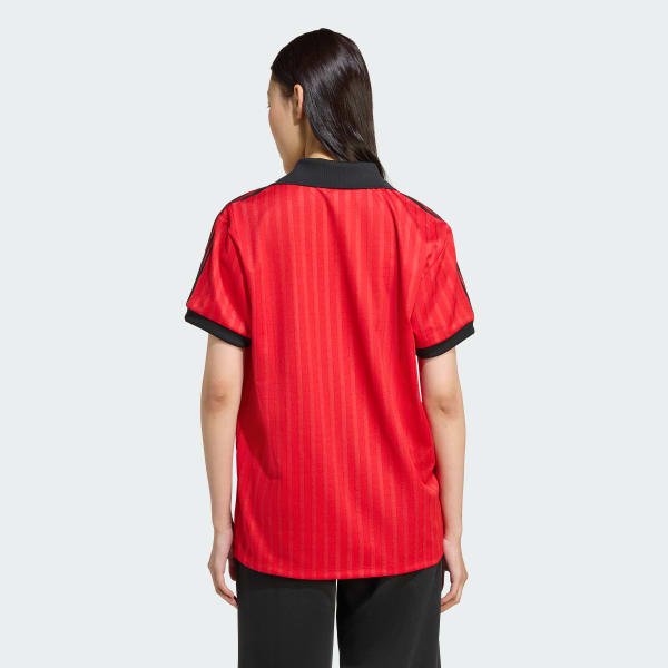 rood Graphic Football-Inspired Shirt