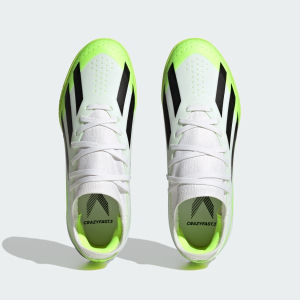 adidas X Crazyfast.3 Turf Soccer Shoes White Kids' Soccer adidas US