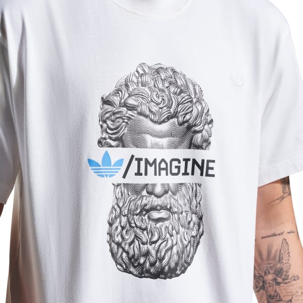 White Emre Yusufi T-shirt White & Silver