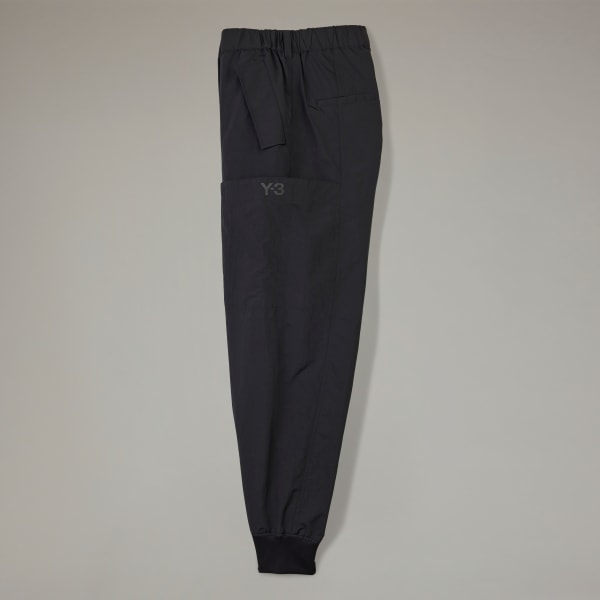 adidas Y-3 Crinkle Nylon Cuffed Pants - Black | Free