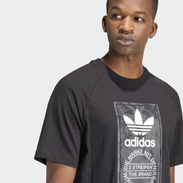 adidas Camo Tongue Tee - Black | adidas Singapore