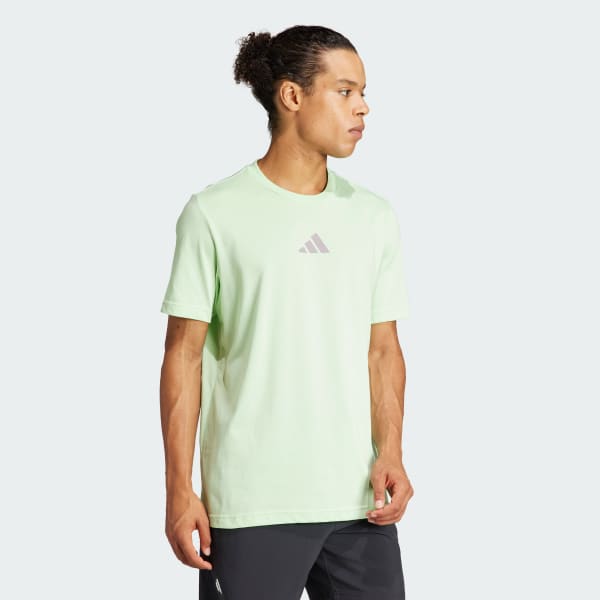 adidas Men's Tennis AEROREADY Tennis Ball Slam Graphic Tee - Green ...