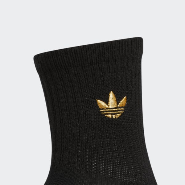 3-Stripes Embroidered Mid-Crew Socks 3 Pairs