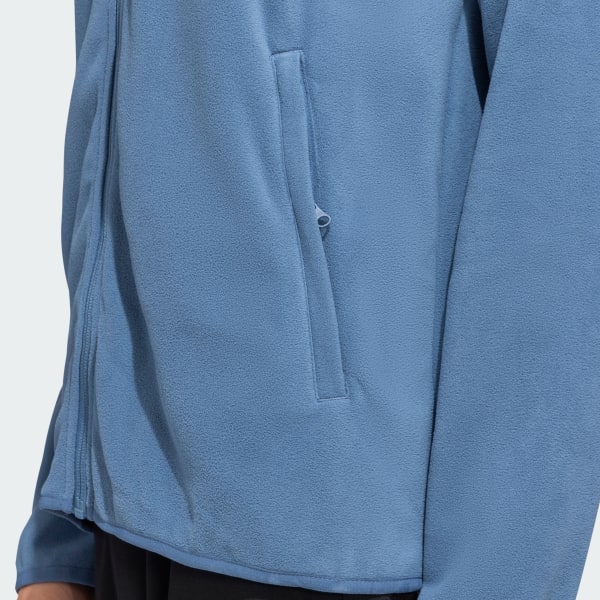 adidas Essentials Full Zip Fleece Track Jacket - Blue | adidas India