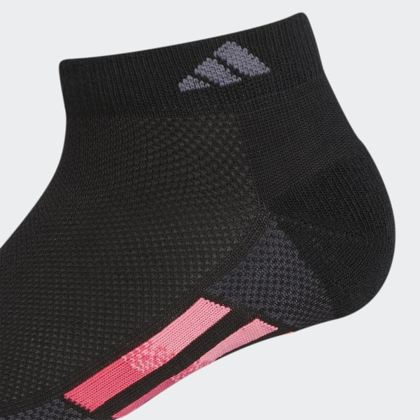 adidas Superlite Stripe LowCut Socks 3 Pairs Black Free Shipping