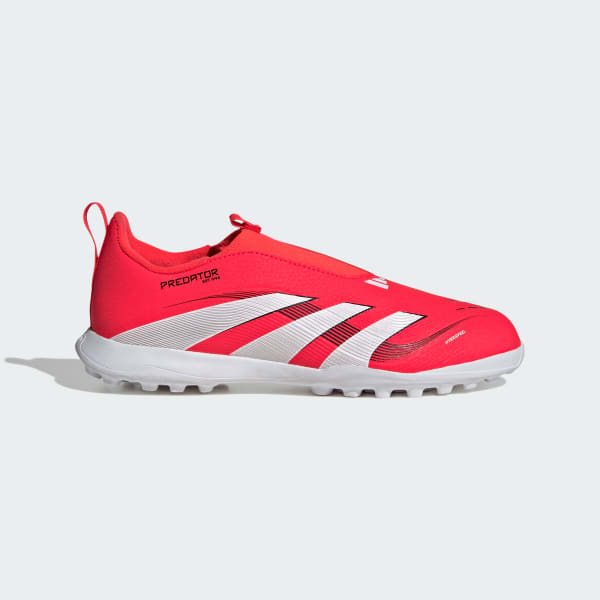 Red Predator League Laceless Turf Boots Kids