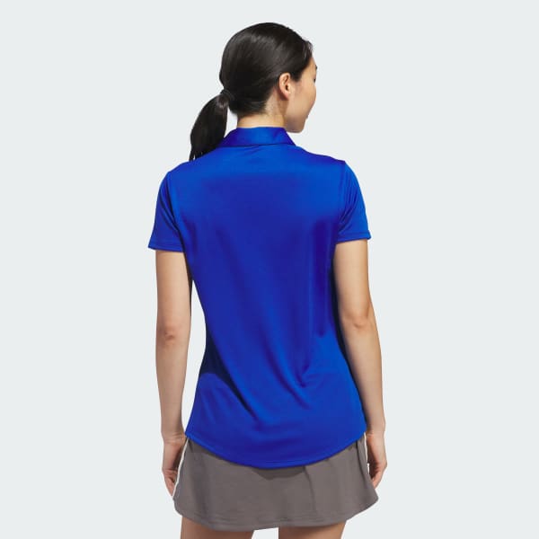 Azul Playera Polo Manga Corta Solid Performance Mujer