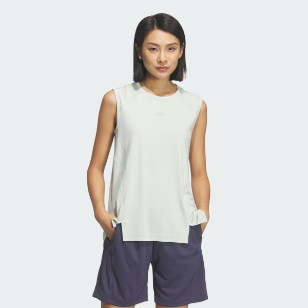 グリーン トレーニング エッセンシャルズ プラス ルーズフィット クールセンサー ロング レギュラー ノースリーブTシャツ