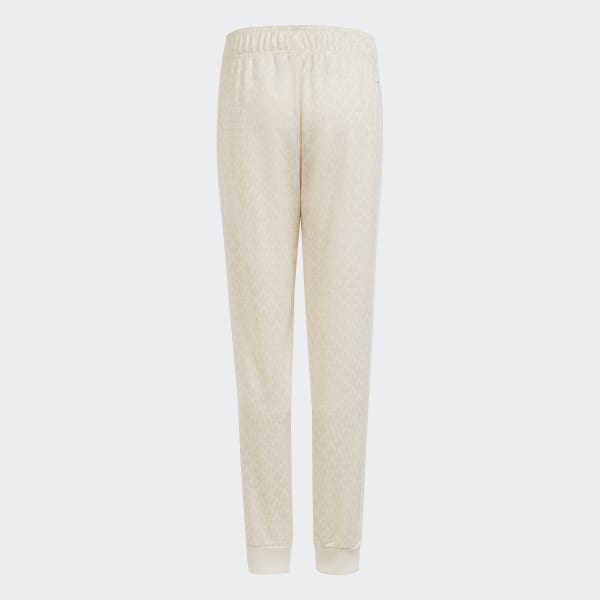 Bege Calça Monogram Print