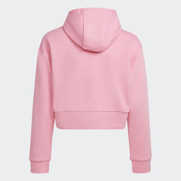Roze Adicolor Cropped Hoodie