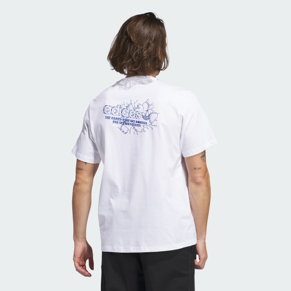 White Skateboarding Breakthrough Tee