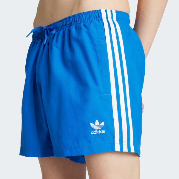 【Adidas コリア】 Adicolor 3-Stripes 5-Inch Swim Shorts adidas Adicolor 3-Stripes 5-Inch Swim Shorts - Blue | Free