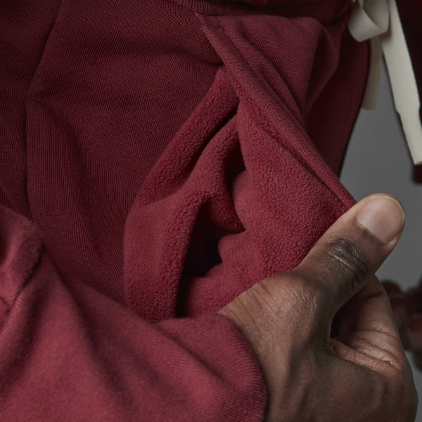 adidas Studio Lounge Fleece Hoodie Burgundy adidas Canada
