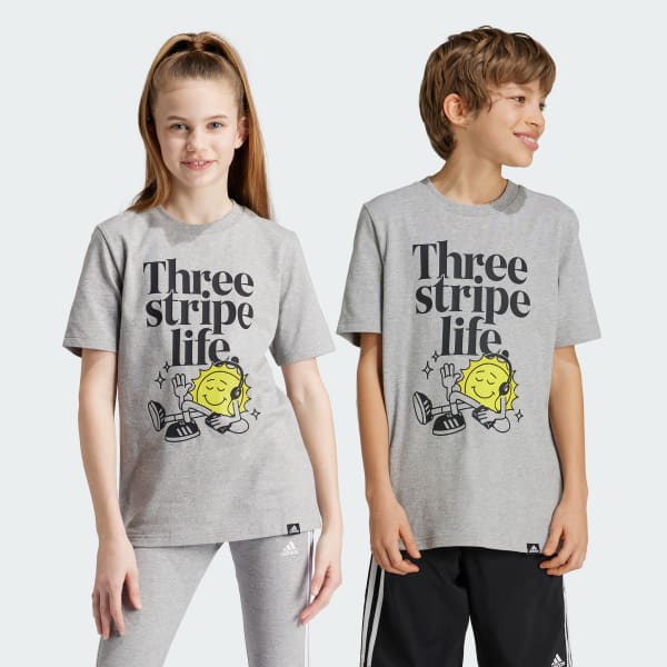 Gris T-shirt graphique Positivity Table