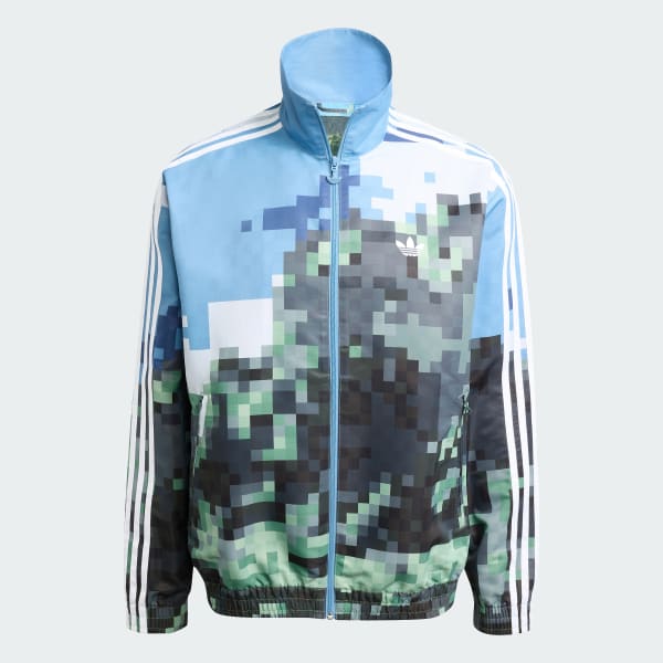 Blauw adidas Originals x Minecraft Sportjack