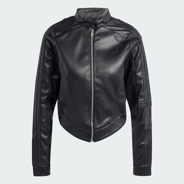 adidas Premium Pleather Adibreak Track Top - Black | adidas