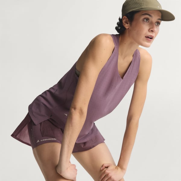 paars Adi365 H.Koumori Hardloopsinglet