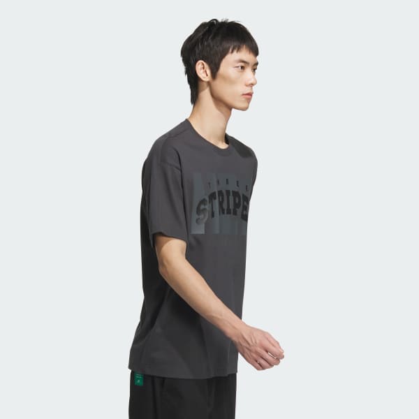 グレー カレッジ パック ルーズフィット シングルジャージー半袖Tシャツ