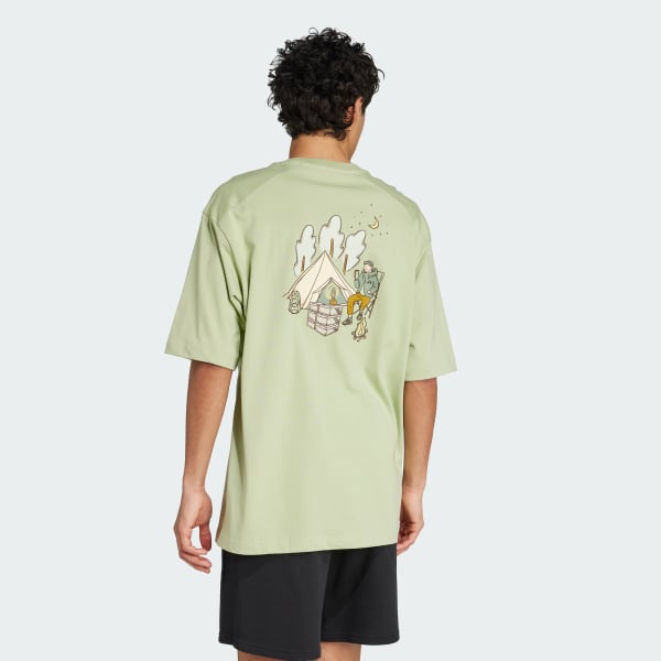 groen Codes Doodle Camp Graphic T-Shirt