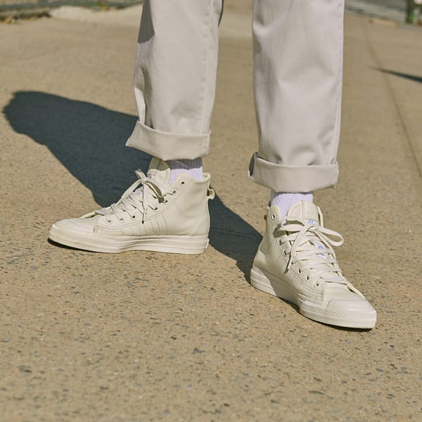 adidas nizza white high top