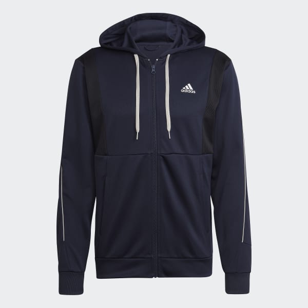Blauw Ribbed AEROREADY Trainingspak QH815