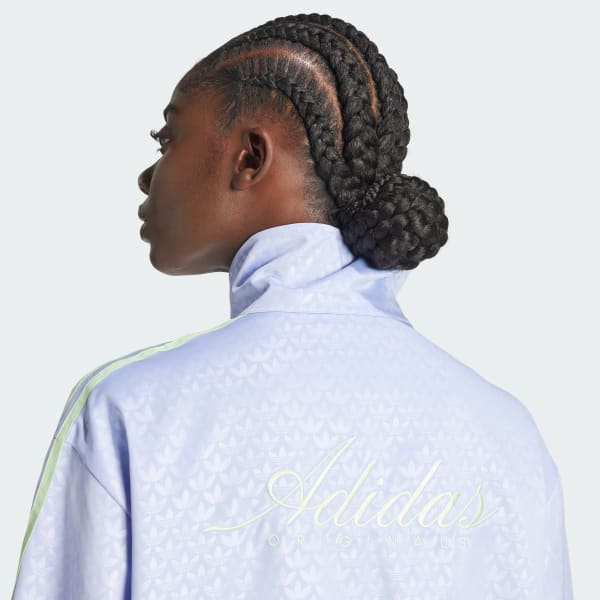 Violeta Chamarra Deportiva Fashion Monogram Firebird Satén