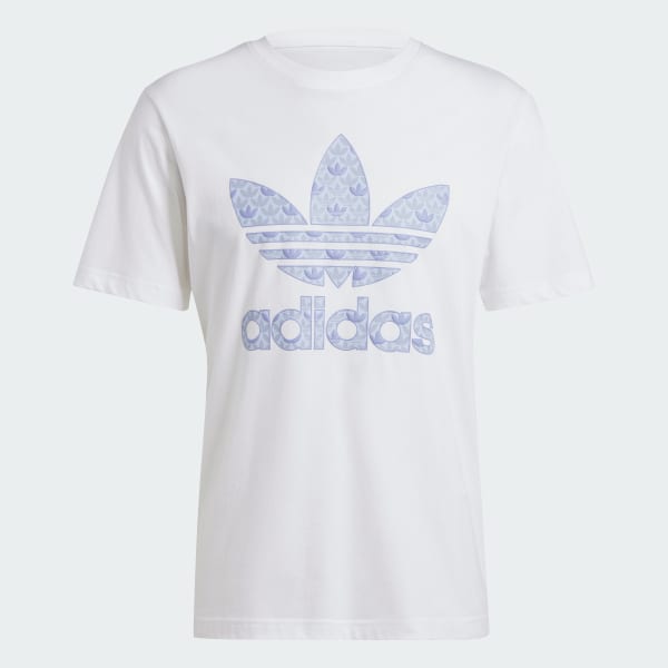 White Classic Monogram Graphic Tee