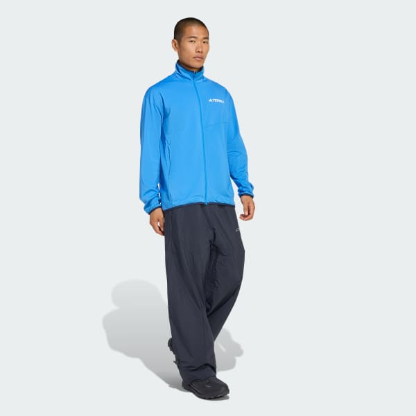 Azul Chaqueta Terrex Multi CLIMAWARM Tech de Tela Fleece con Cierre Frontal