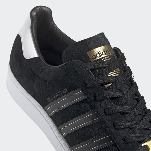 Men S Superstar Core Black And Gold Metallic Shoes Adidas Uk