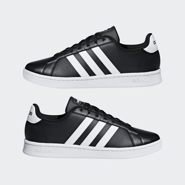 Instantáneamente Paja enfermero adidas Grand Court Shoes - Black | F36393 | adidas US