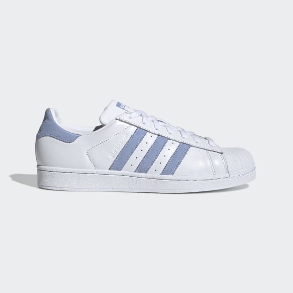 shell toe adidas blue and white