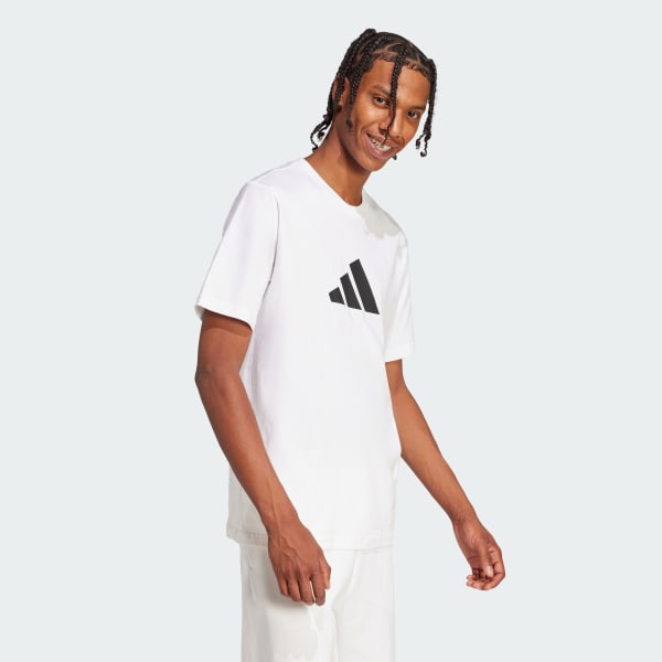 White Future Icons 3 Bar Logo Tee