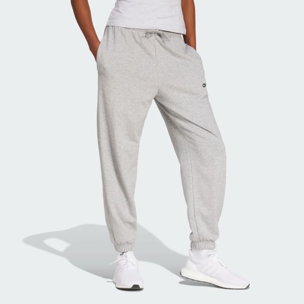 Gris Pantalón Essentials Linear Felpa Francesa Puños Ajustados