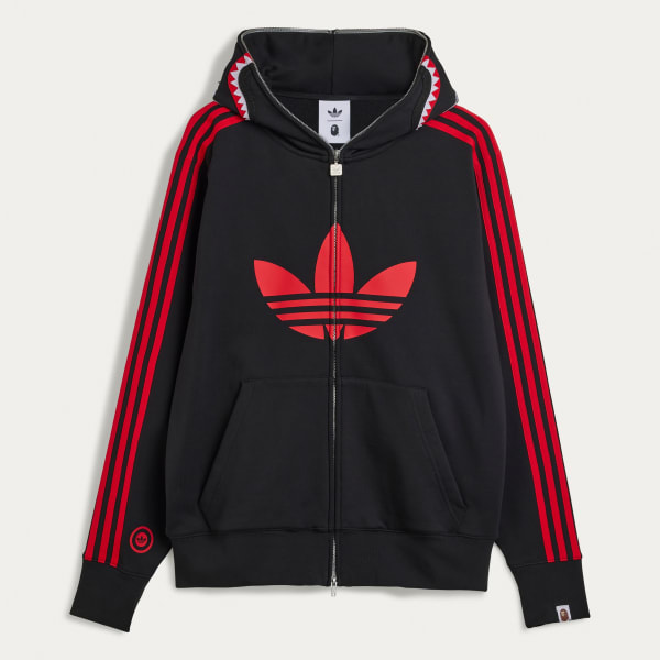 adidas BAPE Ultimate Shark Hoodie - Black | Free Shipping