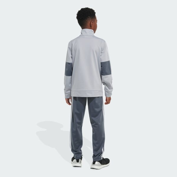 adidas 3-Stripes Colorblock Tricot Track Set - Grey | Free