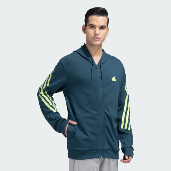Turquoise FUTURE ICON 3 STRIPES FULLZIP TRACKJACKET