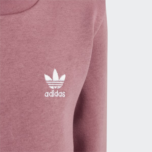 Pink Adicolor Crew sæt