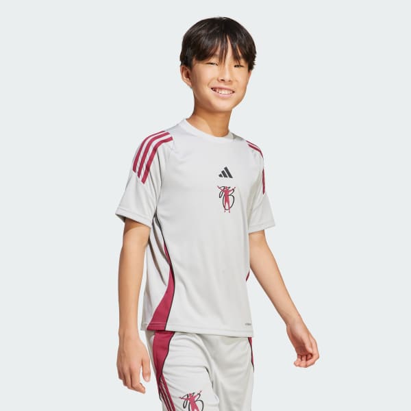 สีเทา เสื้อฟุตบอลเทรนนิง Jude Bellingham สำหรับเด็ก