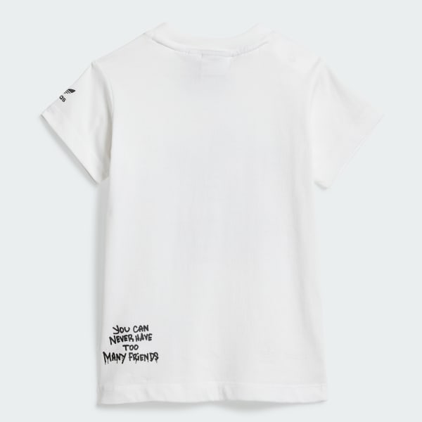 สีขาว TEE DRESS LES