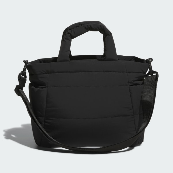 Hitam Tas Tote Keranjang Quilt Beroda