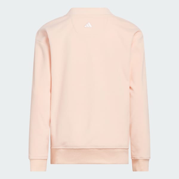 roze Fleece Mock Pullover Kids