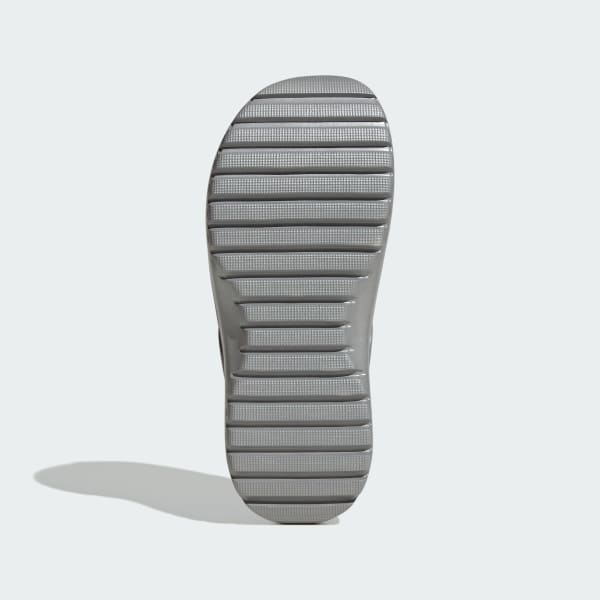 Silver Adilette Platform Clogs