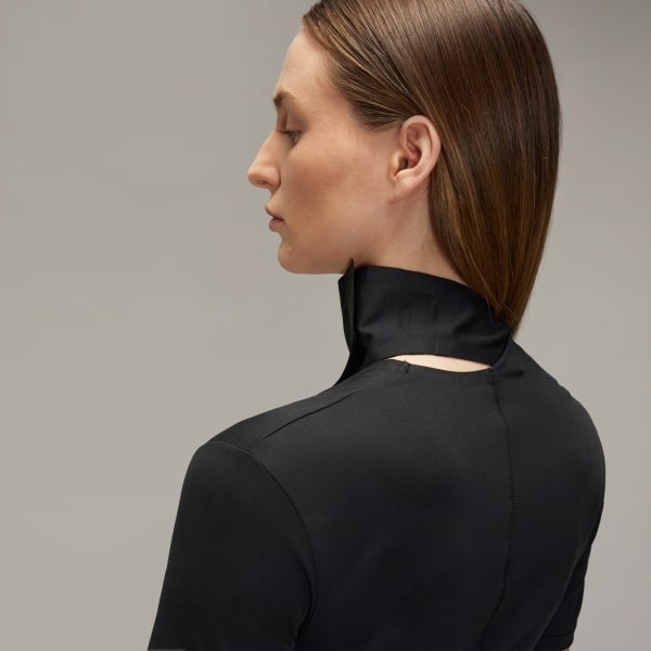 adidas Y-3 Fitted Neck Closure Dress - Black | adidas Singapore