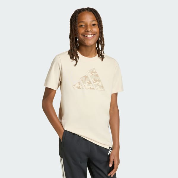 Beige Camo Graphic Tee Kids