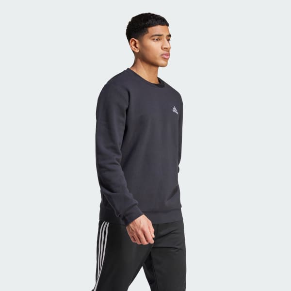 Black Essentials Fleece Sweatshirt
