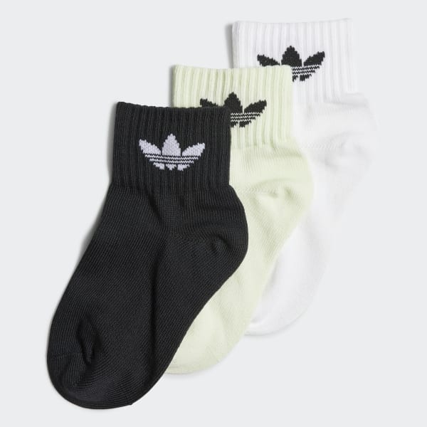 Blanco Calcetines Tobilleros 3 Pares (UNISEX)