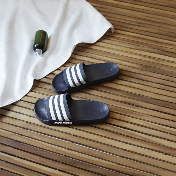 adidas cloudfoam slides blue