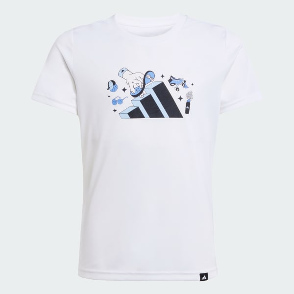 White CLIMACOOL Animal Graphic Tee Kids