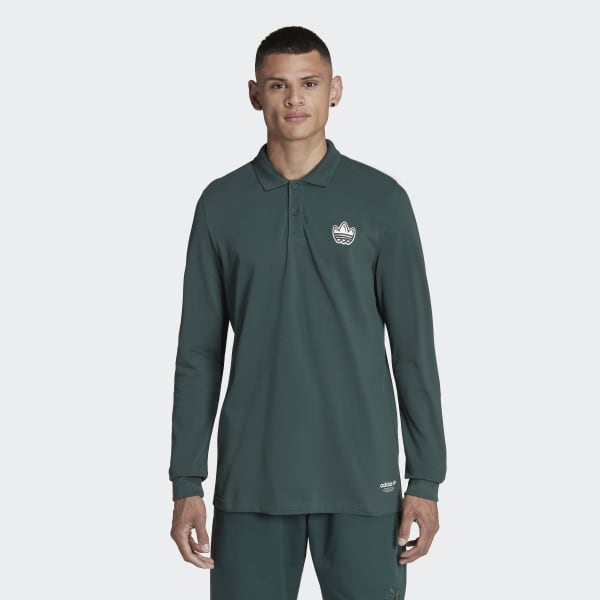 Gronn Graphics Campus Long Sleeve Poloskjorte CX381