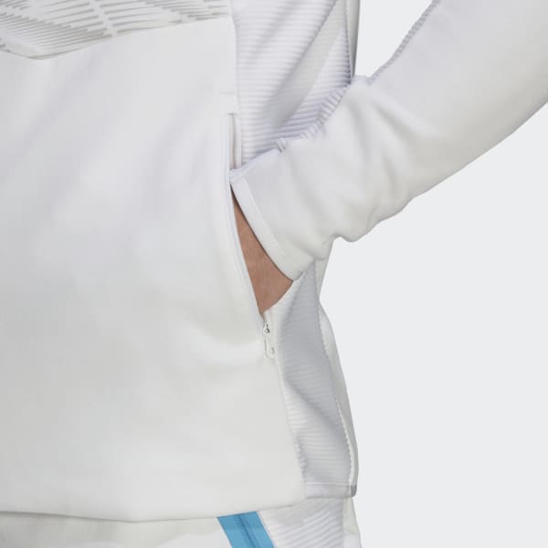 Hvit Japan Game Day Full-Zip Travel Hoodie BWZ48